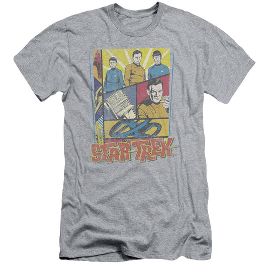 Star Trek - Vintage Collage - Short Sleeve Adult 30/1 - Athletic Heather T-shirt