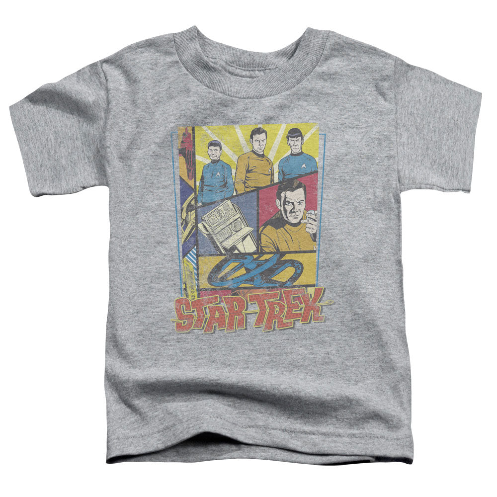 Star Trek - Vintage Collage - Short Sleeve Toddler Tee - Athletic Heather T-shirt