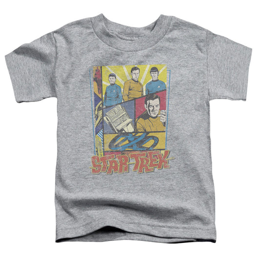 Star Trek - Vintage Collage - Short Sleeve Toddler Tee - Athletic Heather T-shirt