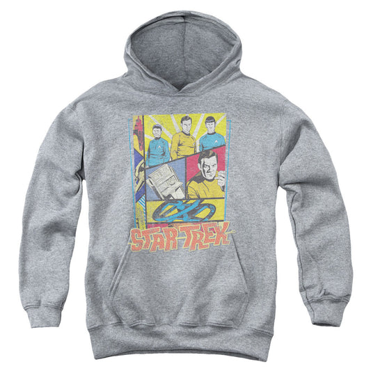 Star Trek - Vintage Collage - Youth Pull-over Hoodie - Heather
