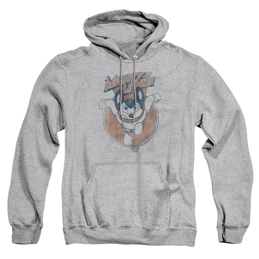 Mighty Mouse - Flying With Purpose - Adult Pull-over Hoodie - Athletic Heather