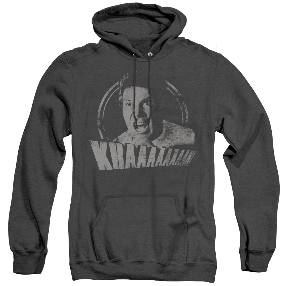 Star Trek - Khan Distressed - Adult Heather Hoodie - Black