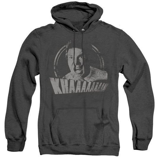 Star Trek - Khan Distressed - Adult Heather Hoodie - Black
