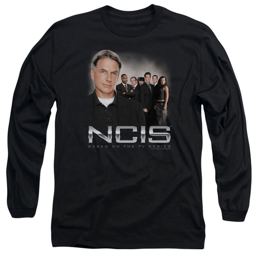 Ncis - Investigators - Long Sleeve Adult 18/1 - Black T-shirt