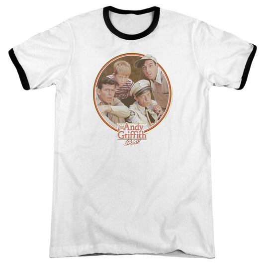 Andy Griffith - Boys Club - Adult Ringer - White/black