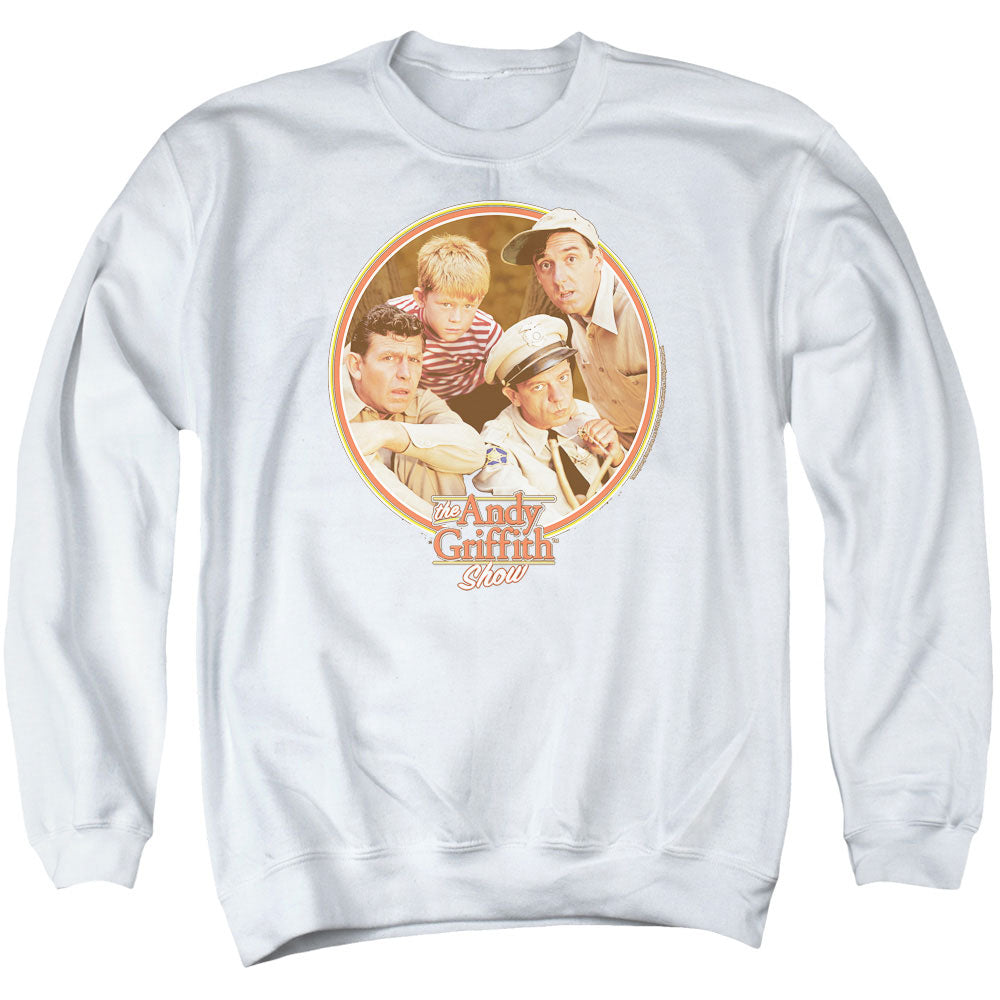 Andy Griffith - Boys Club - Adult Crewneck Sweatshirt - White