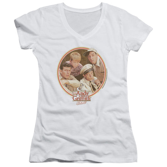 Andy Griffith - Boys Club - Junior V-neck - White