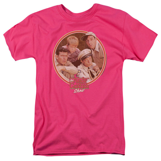Andy Griffith - Boys Club - Short Sleeve Adult 18/1 - Hot Pink T-shirt