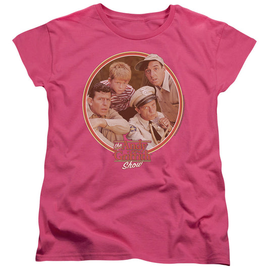 Andy Griffith - Boys Club - Short Sleeve Women"s Tee - Hot Pink T-shirt
