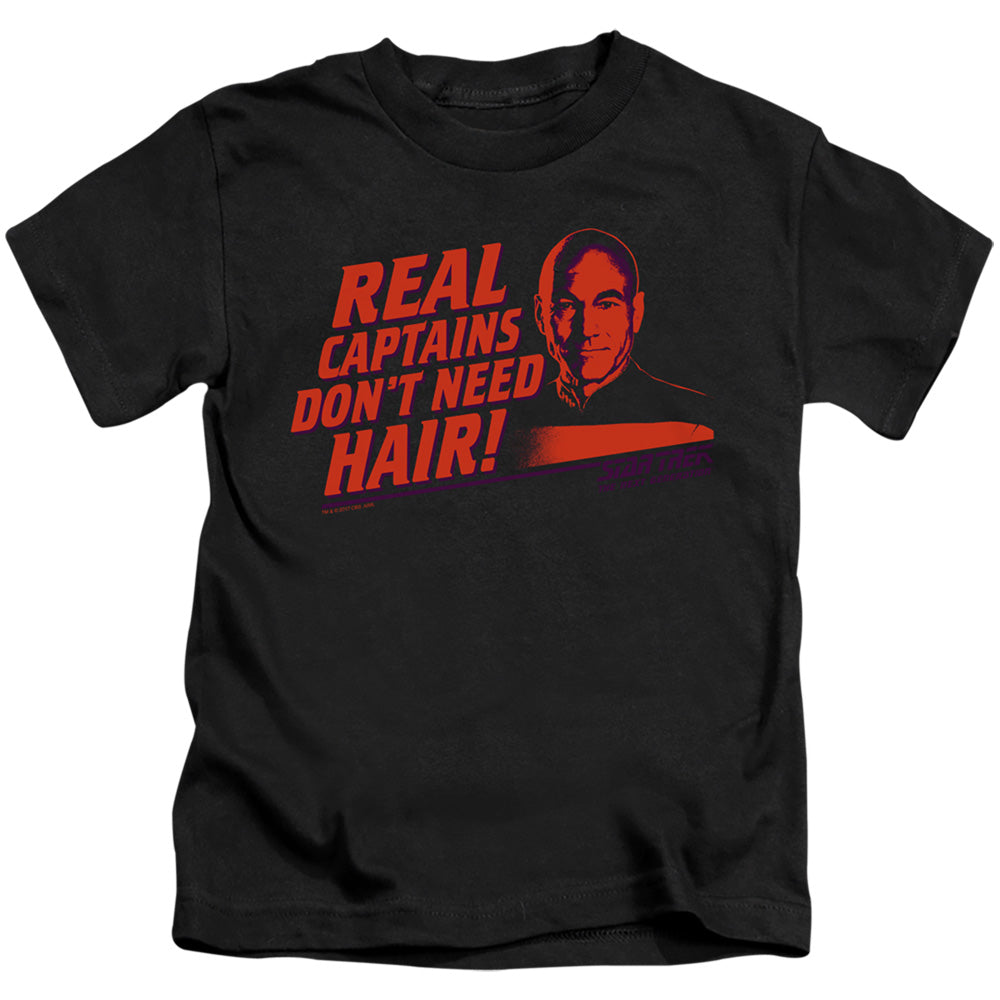 STAR TREK REAL CAPTAIN - S/S JUVENILE 18/1 - BLACK - T-Shirt