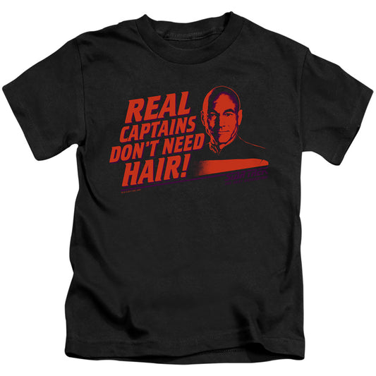 STAR TREK REAL CAPTAIN - S/S JUVENILE 18/1 - BLACK - T-Shirt