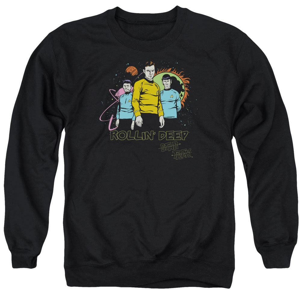 Star Trek - Rollin Deep - Adult Crewneck Sweatshirt - Black