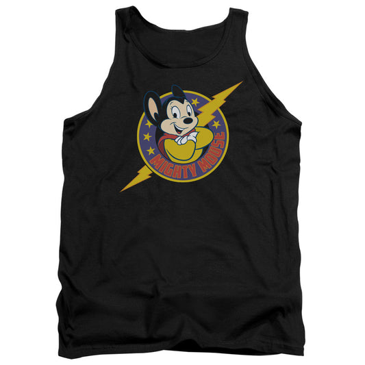 Mighty Mouse Mighty Hero - Adult Tank - Black