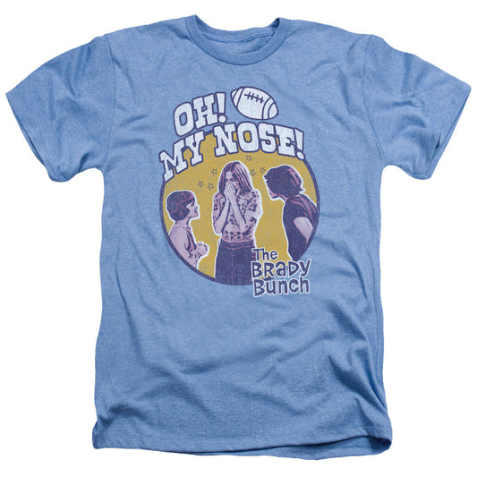 Brady Bunch - My Nose - Adult Heather - Light Blue