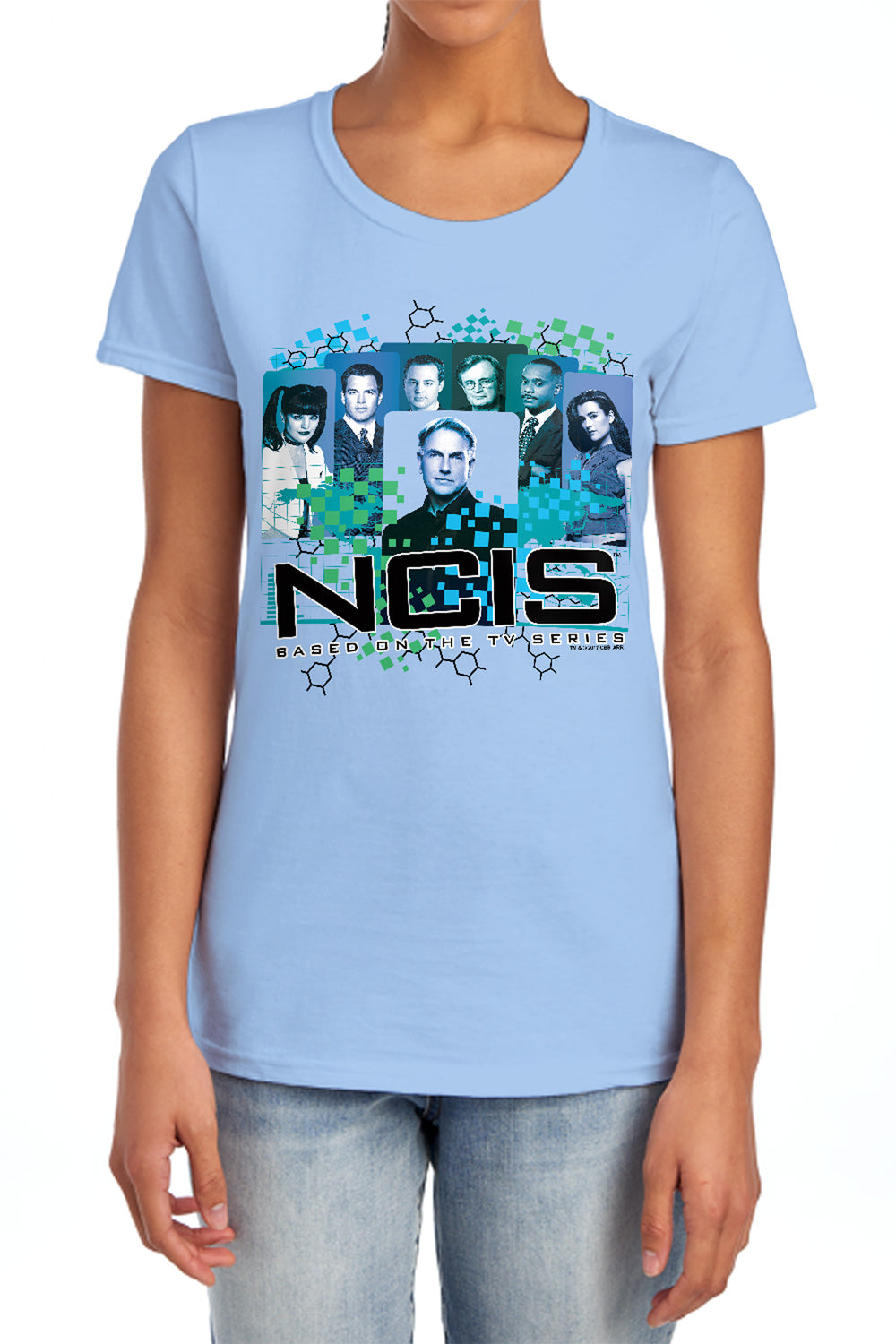 Ncis - Cast - Short Sleeve Womens Tee - Light Blue T-shirt