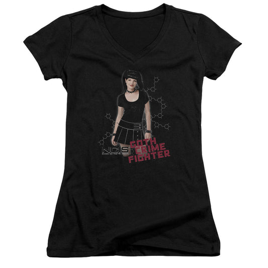 Ncis - Goth Crime Fighter - Junior V-neck - Black