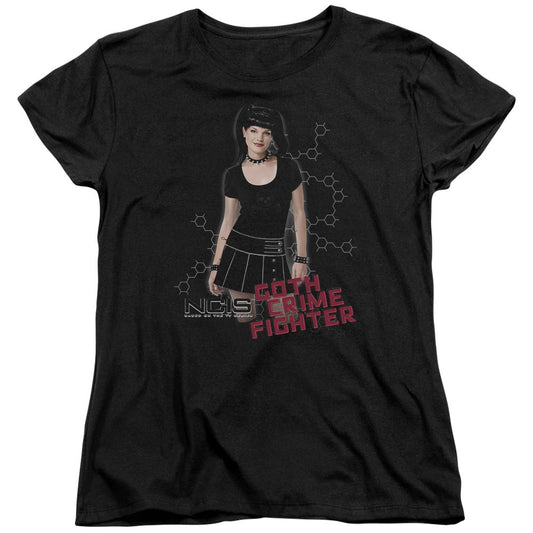 Ncis - Goth Crime Fighter - Short Sleeve Womens Tee - Black T-shirt