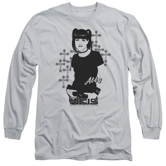 Ncis - Abby Sciuto - Long Sleeve Adult 18/1 - Silver T-shirt
