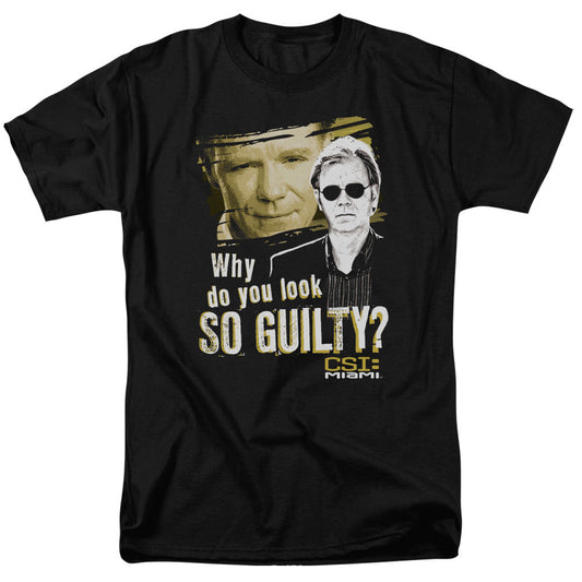 Csi Miami - So Guilty - Short Sleeve Adult 18/1 - Black T-shirt