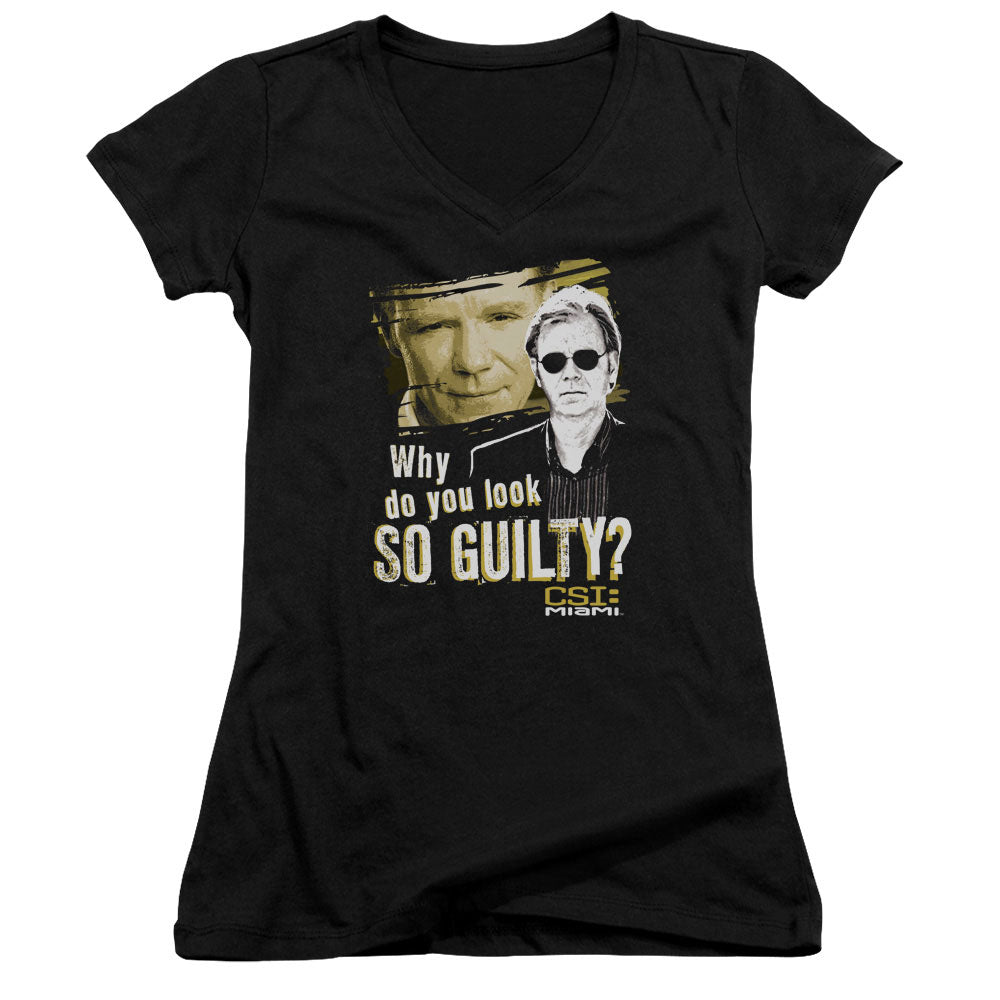 Csi Miami - So Guilty - Junior V-neck - Black