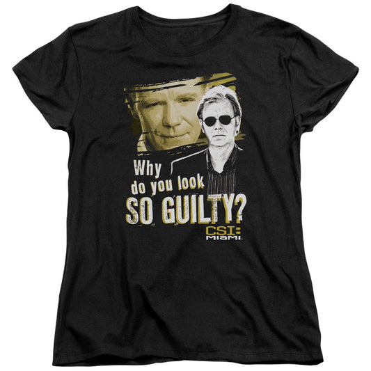 Csi Miami - So Guilty - Short Sleeve Womens Tee - Black T-shirt
