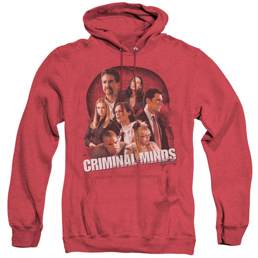 Criminal Minds - Brain Trust - Adult Heather Hoodie - Red