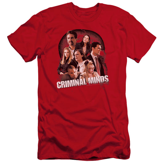 Criminal Minds - Brain Trust-premuim Canvas Adult Slim Fit 30/1 - Red