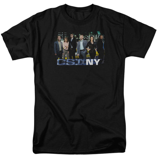 Csi Ny - Cast - Short Sleeve Adult 18/1 - Black T-shirt