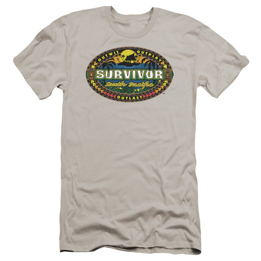 Survivor - South Pacific-premuim Canvas Adult Slim Fit 30/1 - Silver
