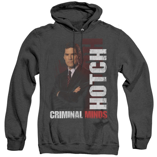 Criminal Minds - Hotch - Adult Heather Hoodie - Black