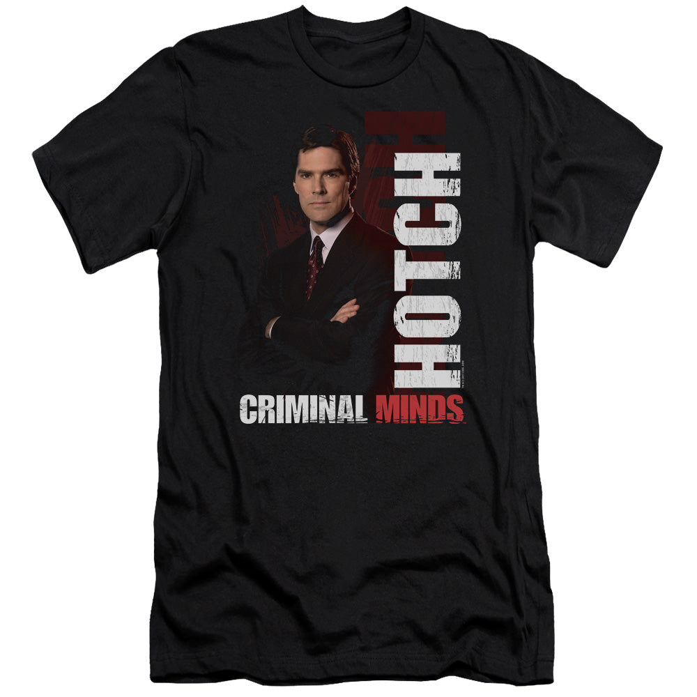 Criminal Minds - Hotch-premuim Canvas Adult Slim Fit 30/1 - Black