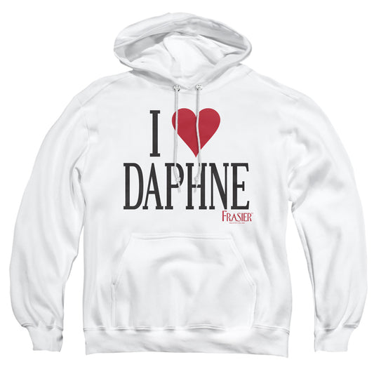 Frasier - I Heart Daphne - Adult Pull-over Hoodie - White