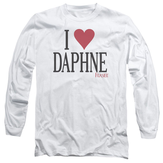 Frasier - I Heart Daphne - Long Sleeve Adult 18/1 - White T-shirt