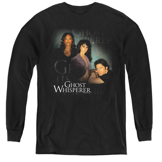 Ghost Whisperer - Diagonal Cast - Youth Long Sleeve Tee - Black