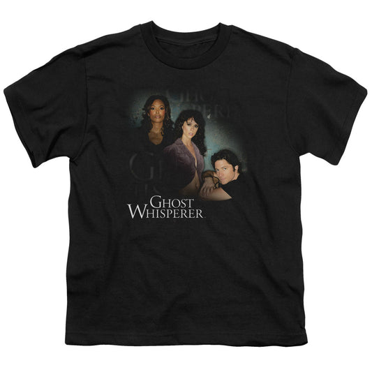Ghost Whisperer - Diagonal Cast - Short Sleeve Youth 18/1 - Black T-shirt