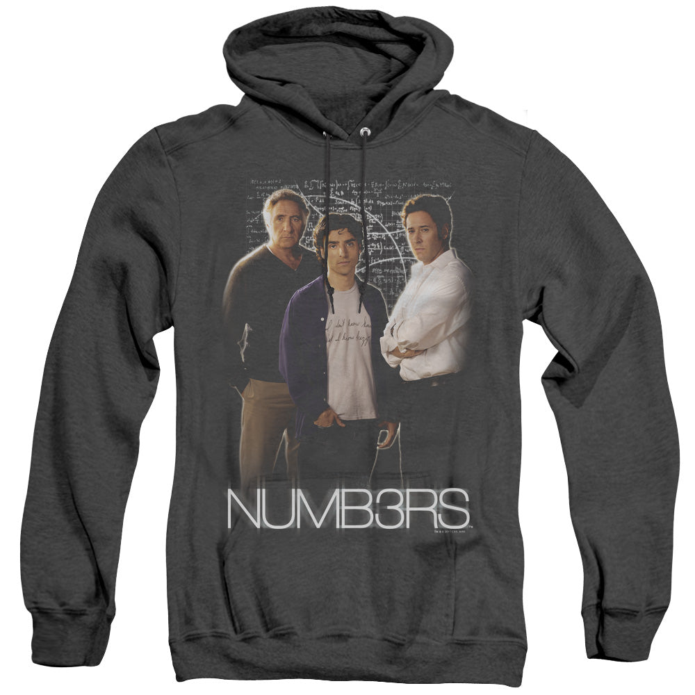 Numbers - Equations - Adult Heather Hoodie - Black