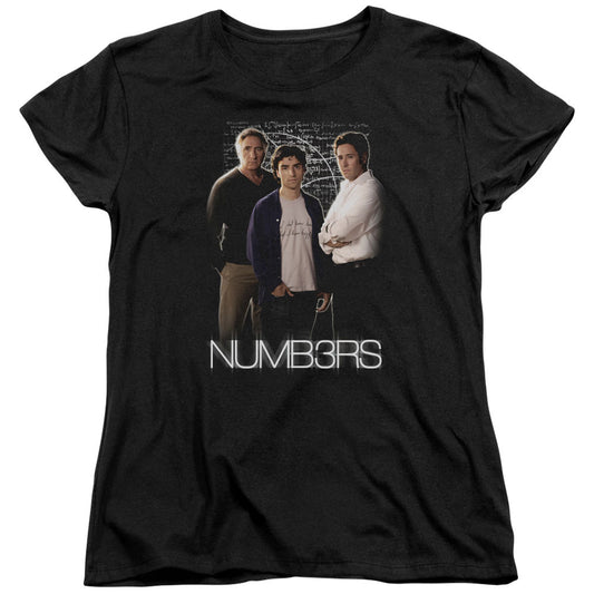 Numbers - Equations - Short Sleeve Womens Tee - Black T-shirt