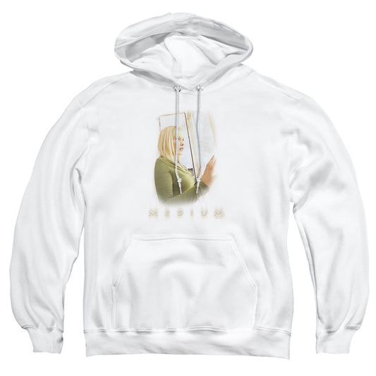Medium - White Light - Adult Pull-over Hoodie - White