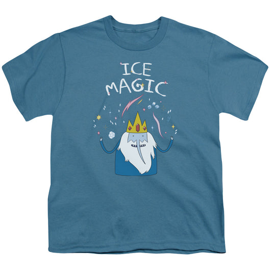 Adventure Time - Ice Magic - Short Sleeve Youth 18/1 - Slate T-shirt