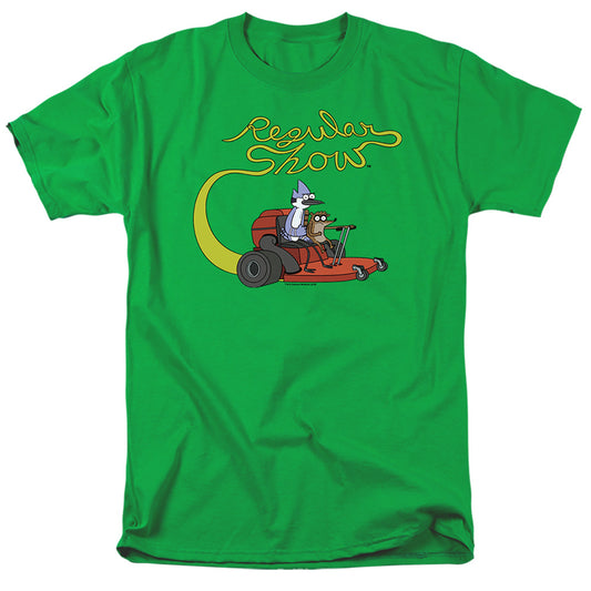 Regular Show - Mower - Short Sleeve Adult 18/1 - Kelly Green T-shirt