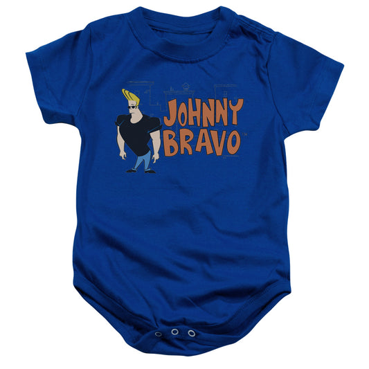 Johnny Bravo Johnny Logo - Infant Snapsuit - Royal Blue - Sm