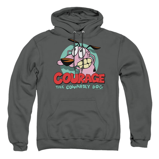 Courage The Cowardly Dog - Courage - Adult Pull-over Hoodie - Charcoal
