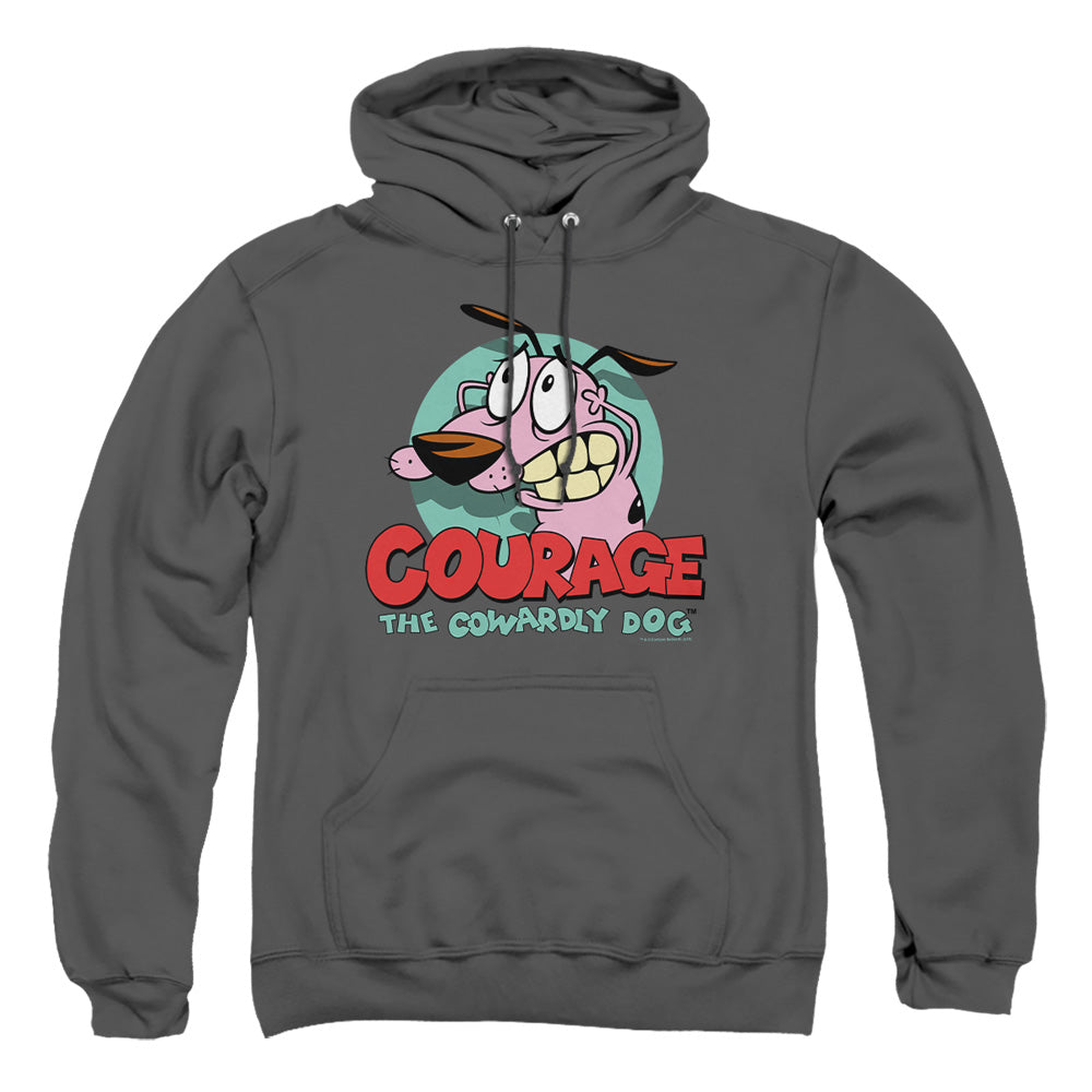 Courage The Cowardly Dog - Courage - Adult Pull-over Hoodie - Charcoal