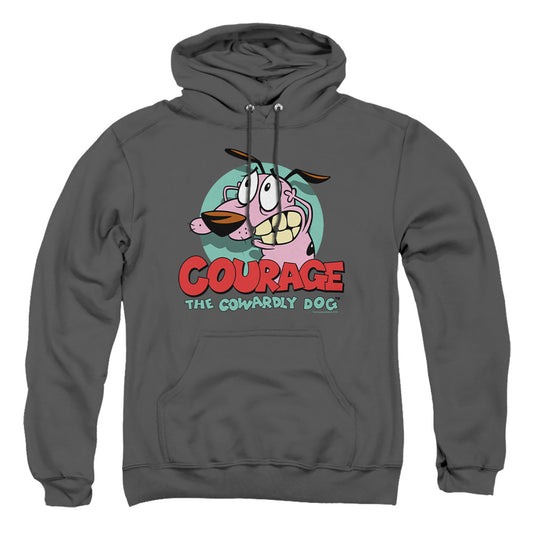 Courage The Cowardly Dog - Courage - Adult Pull-over Hoodie - Charcoal