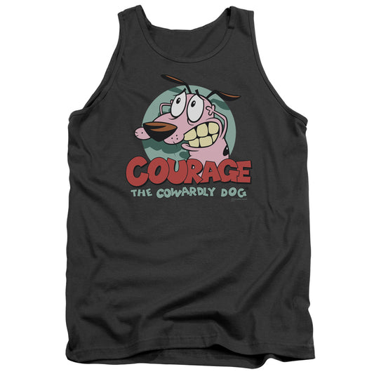 Courage The Cowardly Dog - Courage - Adult Tank - Charcoal