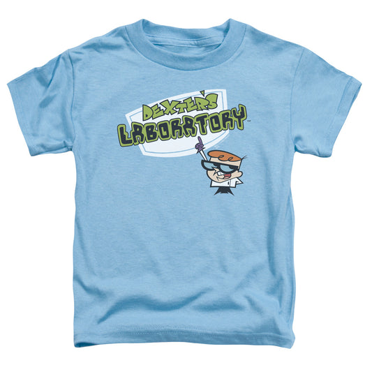Dexters Laboratory - Logo - Short Sleeve Toddler Tee - Carolina Blue T-shirt
