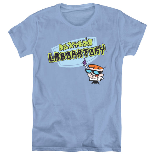 Dexters Laboratory - Logo - Short Sleeve Womens Tee - Carolina Blue T-shirt