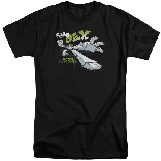 Dexters Laboratory - Robo Dex - Short Sleeve Adult Tall - Black T-shirt