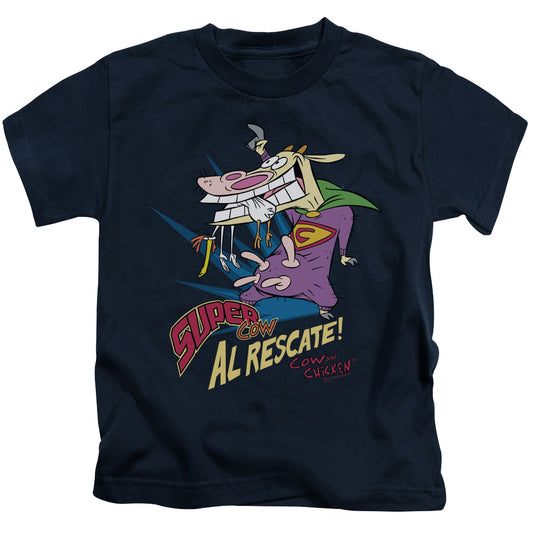 COW & CHICKEN SUPER COW - S/S JUVENILE 18/1 - NAVY - T-Shirt