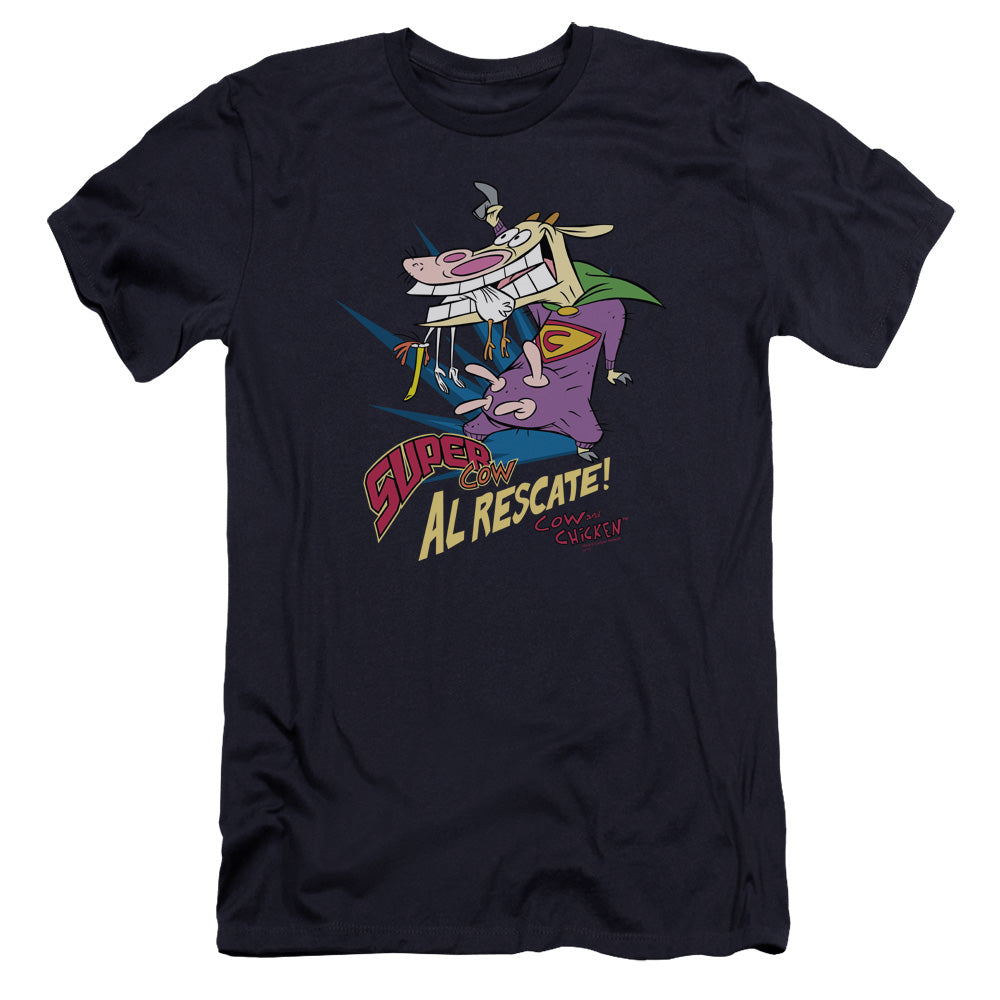 Cow & Chicken - Super Cow-premuim Canvas Adult Slim Fit 30/1 - Navy